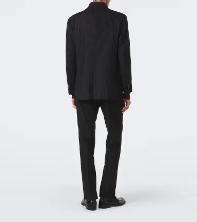 Kiton Pinstriped wool and cashmere suit | Thumbnail 6