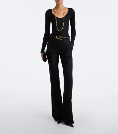 Saint Laurent Louis satin slingback pumps | Thumbnail 6 Saint Laurent Louis satin slingback pumps | Thumbnail 6