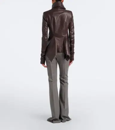 Rick Owens Bolan high-rise wool-blend flared pants | Thumbnail 2 Rick Owens Bolan high-rise wool-blend flared pants | Thumbnail 2