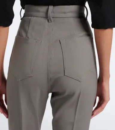 Rick Owens Bolan high-rise wool-blend flared pants | Thumbnail 3 Rick Owens Bolan high-rise wool-blend flared pants | Thumbnail 3