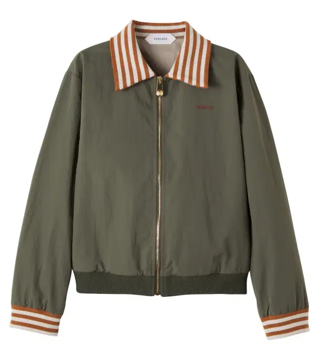 Versace Kids Logo blouson jacket