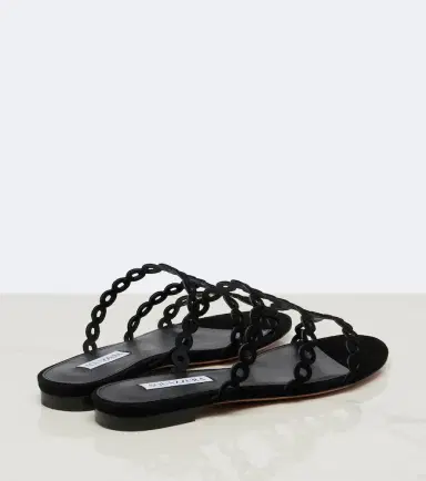 Aquazzura Infinity Chain suede sandals | Thumbnail 3 Aquazzura Infinity Chain suede sandals | Thumbnail 3