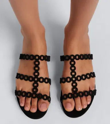 Aquazzura Infinity Chain suede sandals | Thumbnail 6 Aquazzura Infinity Chain suede sandals | Thumbnail 6