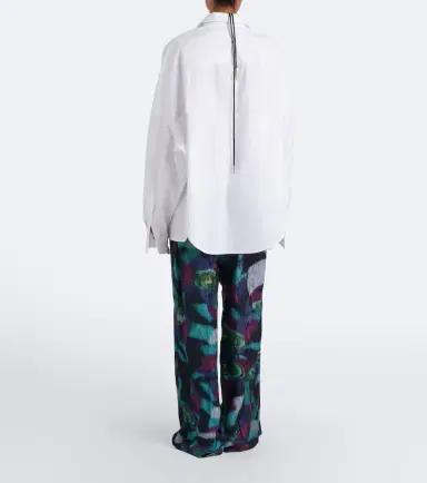 Dries Van Noten Printed moiré wide-leg pants | Thumbnail 4