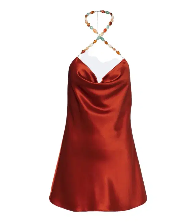 Retrofete Retrofête Marvel beaded satin minidress