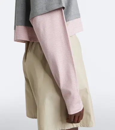 Miu Miu Layered cotton jersey T-shirt | Thumbnail 3