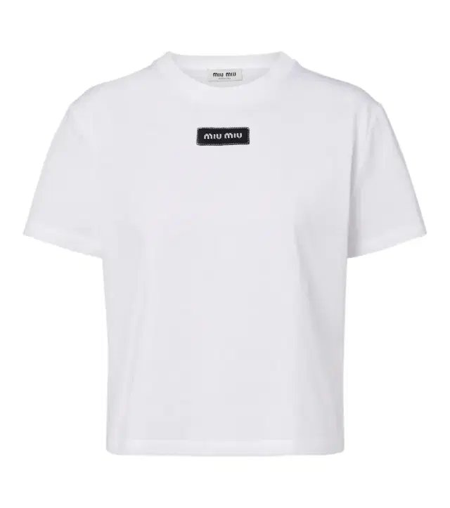 Miu Miu Logo cotton T-shirt