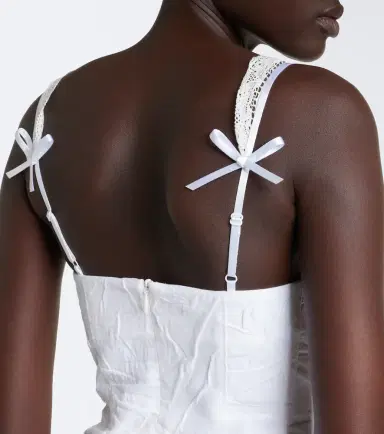 SHUSHU/TONG Crinkled cotton-blend minidress | Thumbnail 5