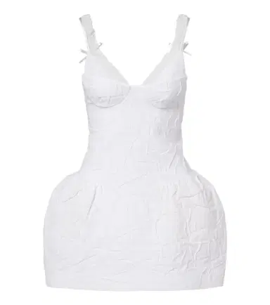 SHUSHU/TONG Crinkled cotton-blend minidress | Thumbnail 1