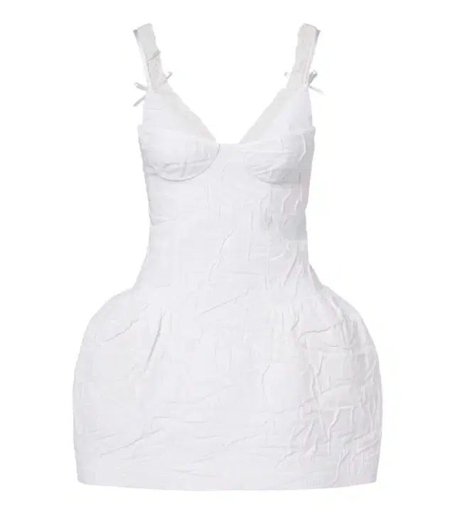 Shushu/Tong Crinkled cotton-blend minidress