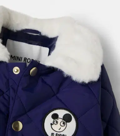 MINI RODINI Baby patch-appliqué quilted snowsuit | Thumbnail 2