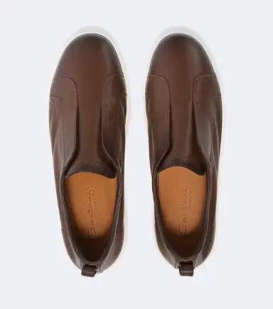 Santoni Victory leather slip-on sneakers | Thumbnail 6