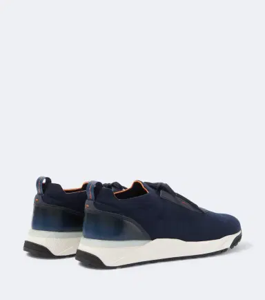 Santoni Leather-trimmed knitted sneakers | Thumbnail 6 Santoni Leather-trimmed knitted sneakers | Thumbnail 6