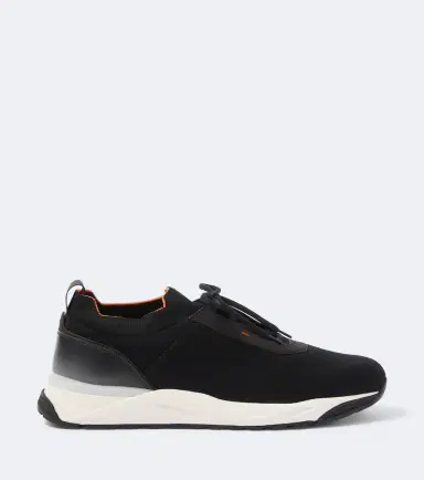Santoni Leather-trimmed knitted sneakers | Thumbnail 6 Santoni Leather-trimmed knitted sneakers | Thumbnail 6