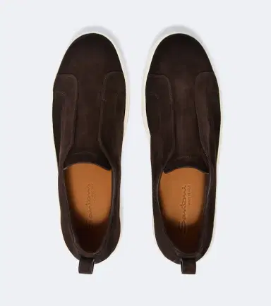 Santoni Suede slip-on sneakers | Thumbnail 2