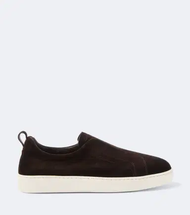 Santoni Suede slip-on sneakers | Thumbnail 4