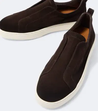 Santoni Suede slip-on sneakers | Thumbnail 5