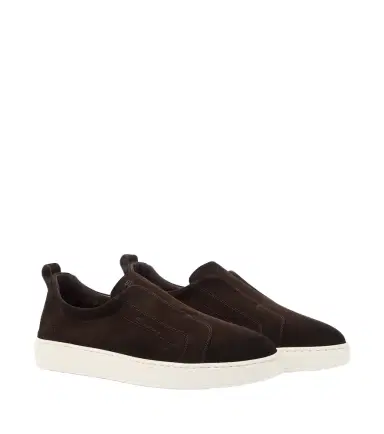 Santoni Suede slip-on sneakers | Thumbnail 1
