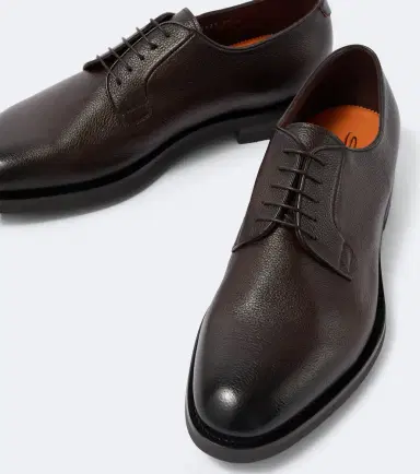 Santoni Ensley leather Derby shoes | Thumbnail 4