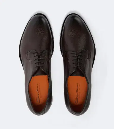 Santoni Ensley leather Derby shoes | Thumbnail 6