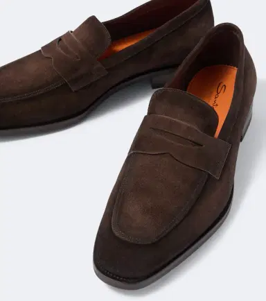 Santoni Gregor suede penny loafers | Thumbnail 5 Santoni Gregor suede penny loafers | Thumbnail 5