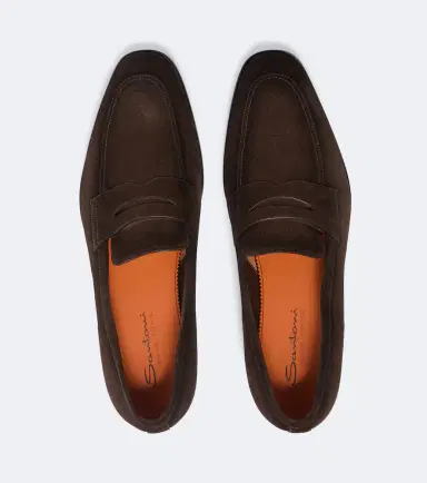 Santoni Gregor suede penny loafers | Thumbnail 6 Santoni Gregor suede penny loafers | Thumbnail 6