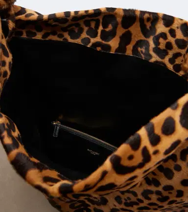 Saint Laurent Amalia leopard-print calf hair shoulder bag | Thumbnail 3