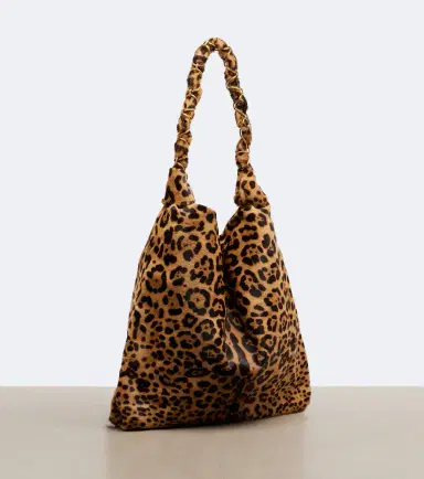 Saint Laurent Amalia leopard-print calf hair shoulder bag | Thumbnail 4