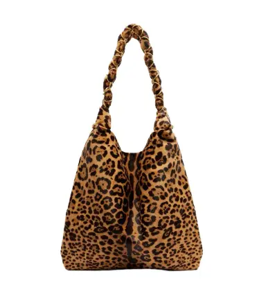 Saint Laurent Amalia leopard-print calf hair shoulder bag | Thumbnail 1
