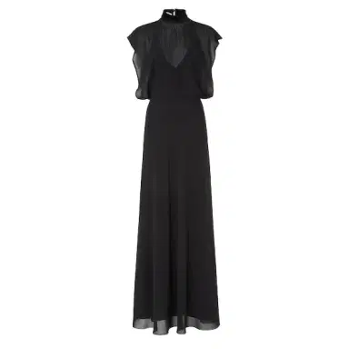Fendi Flowing, floor-length dress featuring a cape-style bodice | Thumbnail 1 Fendi Flowing, floor-length dress featuring a cape-style bodice | Thumbnail 1
