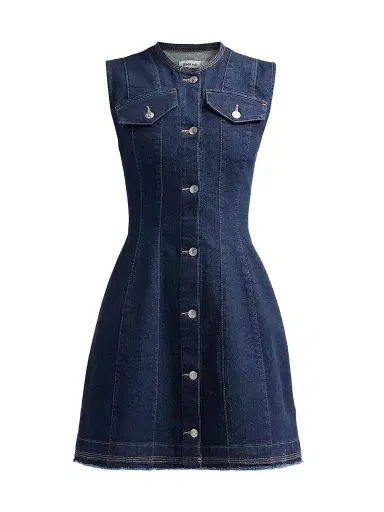 Simkhai Women's Hanley Denim A-Line Mini Dress - Indigo Rinse - Size 4 | Thumbnail 1 Simkhai Women's Hanley Denim A-Line Mini Dress - Indigo Rinse - Size 4 | Thumbnail 1