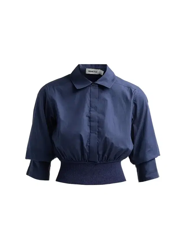 Women's Stiles Cotton Poplin Shirt - Midnight - Size XL