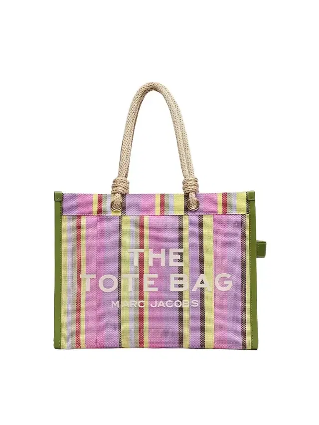 Marc Jacobs Women's The Stripe Mesh  Tote Bag - Purple Multi
