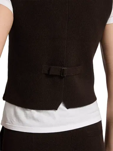 Guest In Residence Women's Cashmere Knit Tailored Vest | Thumbnail 6 Guest In Residence Women's Cashmere Knit Tailored Vest | Thumbnail 6