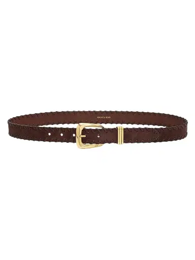 Veronica Beard Women's Arch Suede Whipstitch Belt | Thumbnail 1 Veronica Beard Women's Arch Suede Whipstitch Belt | Thumbnail 1