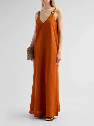 L'Agence Women's Didi O-Ring Strap Maxi Dress - Sienna - Size XXL | Thumbnail 4 L'Agence Women's Didi O-Ring Strap Maxi Dress - Sienna - Size XXL | Thumbnail 4