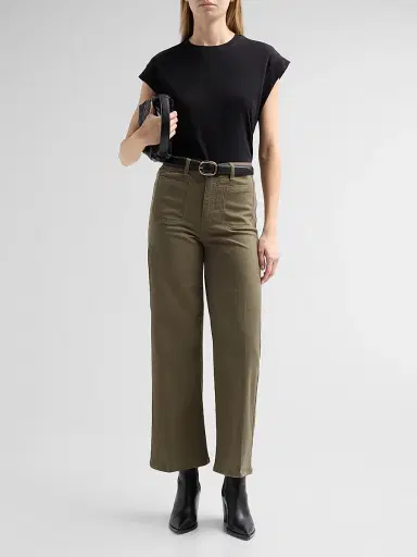 Frame Women's Le Slim Palazzo Modernist Pocket Crop Pants | Thumbnail 2