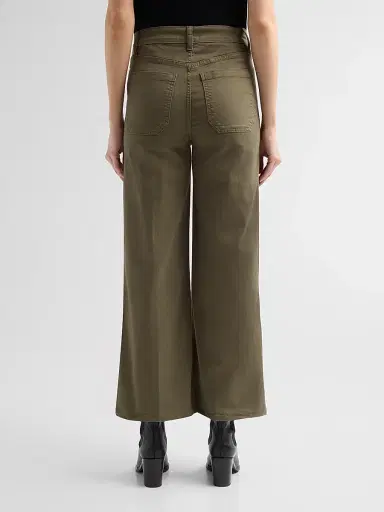 Frame Women's Le Slim Palazzo Modernist Pocket Crop Pants | Thumbnail 3