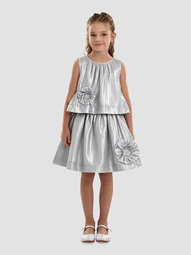 Mimi Tutu Little Girl's & Girl's Nerissa Skirt Set - Silver | Thumbnail 7