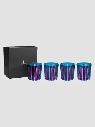 L'Objet The Prism 4-Piece Double Old-Fashioned Glasses | Thumbnail 2