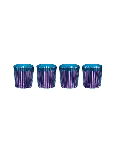 L'Objet The Prism 4-Piece Double Old-Fashioned Glasses | Thumbnail 1