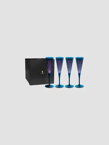 L'Objet Prism 4-Piece Glass Champagne Flute Set | Thumbnail 2 L'Objet Prism 4-Piece Glass Champagne Flute Set | Thumbnail 2