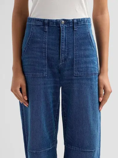 Le Jean Women's Utility Soft Barrel-Leg Crop Jeans | Thumbnail 5 Le Jean Women's Utility Soft Barrel-Leg Crop Jeans | Thumbnail 5