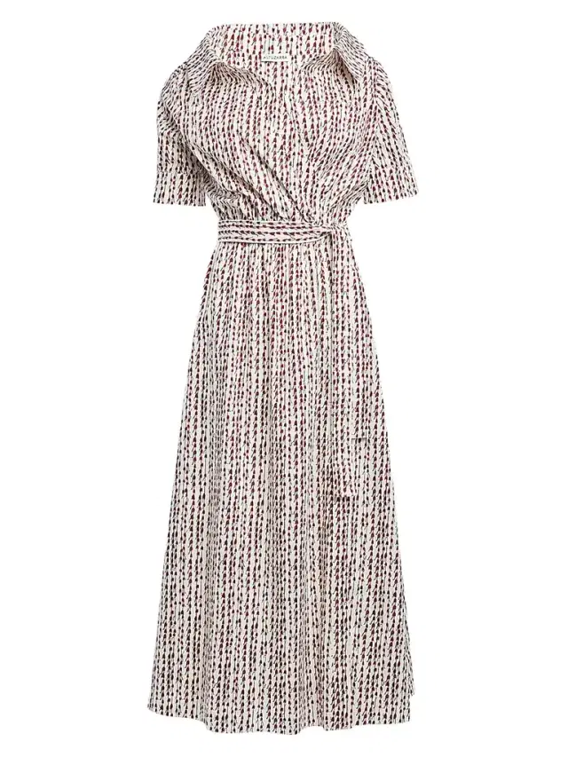 Altuzarra Women's Lydia Cotton-Blend Dress - Strawberry Bluebell