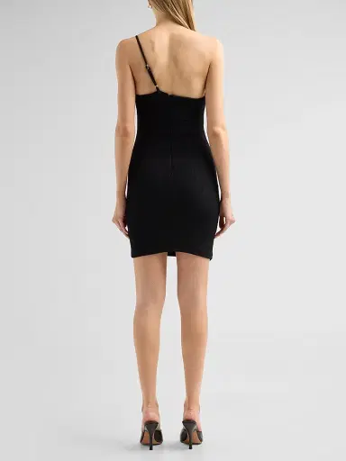 PatBo Women's One-Shoulder Taffeta Mini Dress | Thumbnail 3
