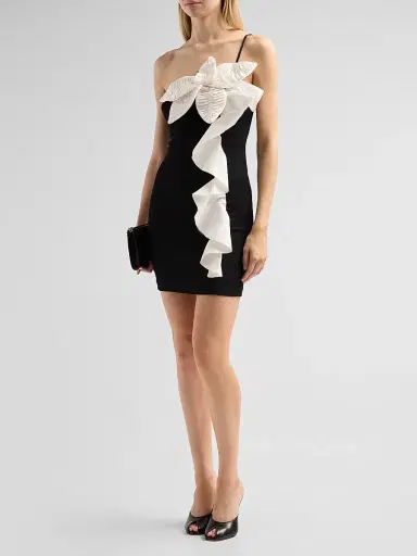 PatBo Women's One-Shoulder Taffeta Mini Dress | Thumbnail 4