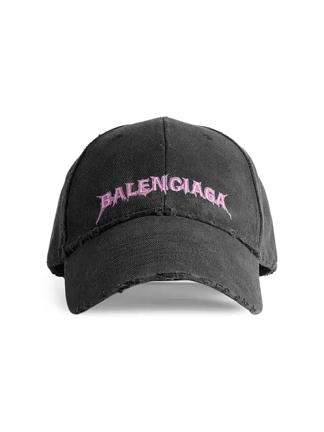 Balenciaga Men's DIY Back Cap - Black