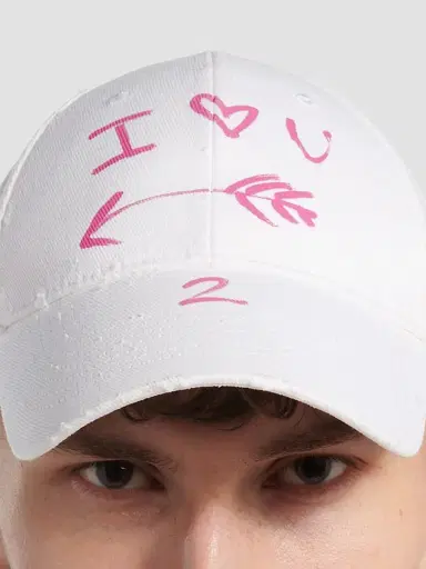 Balenciaga Men's I Love U Baseball Cap | Thumbnail 4 Balenciaga Men's I Love U Baseball Cap | Thumbnail 4