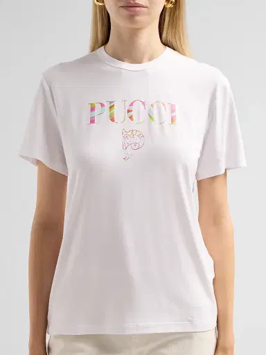PUCCI Women's L'Alba Logo Stretch-Jersey Crewneck T-Shirt | Thumbnail 5 PUCCI Women's L'Alba Logo Stretch-Jersey Crewneck T-Shirt | Thumbnail 5