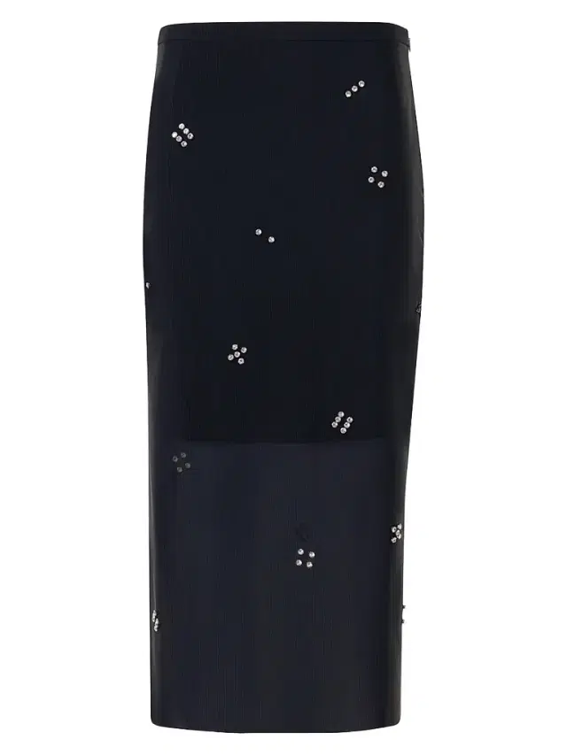 Akris punto Women's Diamond Dice Dot Pencil Midi Skirt - Black